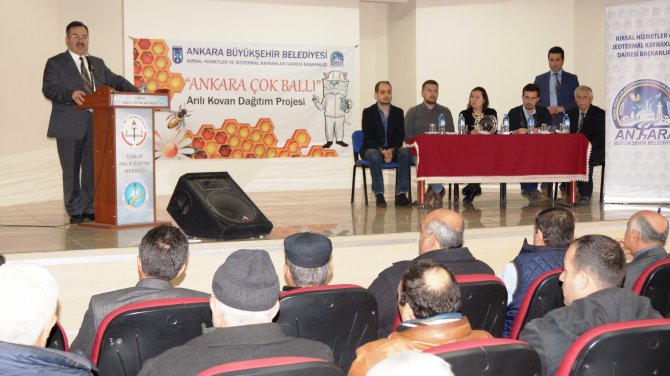 Çubuk’ta arılı kovanlar için kura çekildi