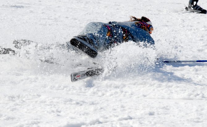 Cıbıltepe'de kayak keyfi