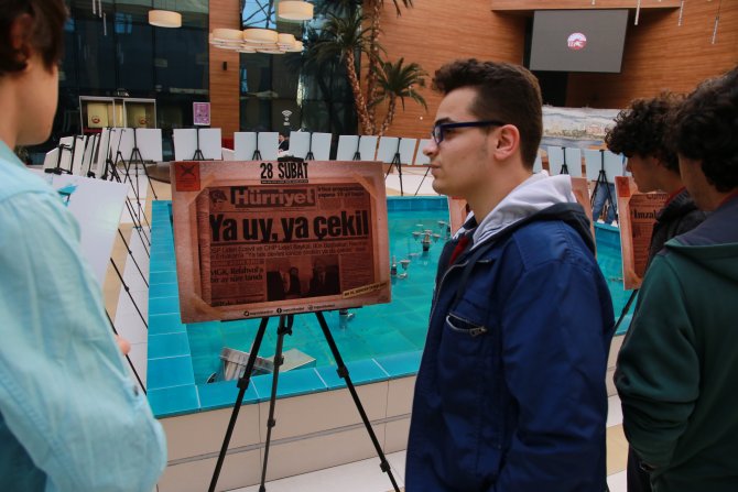 "28 Şubat Manşetlerle Kara Leke" sergisi