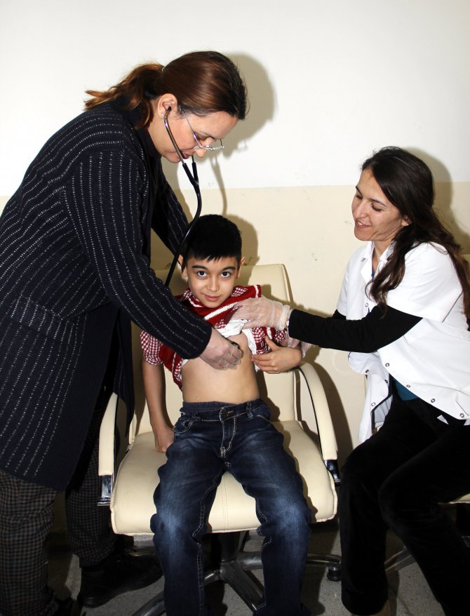 Beypazarı'nda engelli öğrenciler sağlık taramasından geçirildi