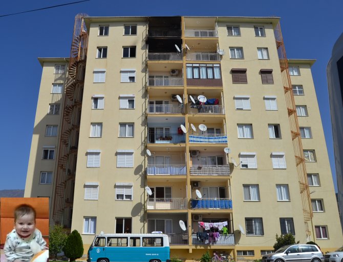 İzmir'de 9 aylık bebek yangında öldü