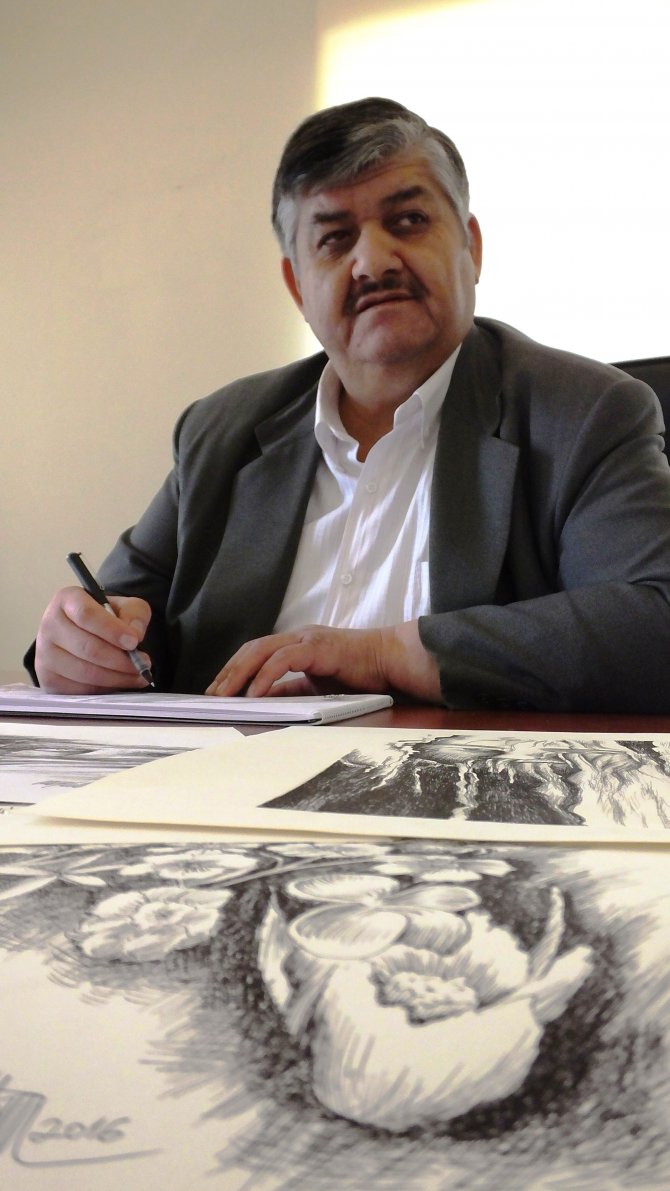 Ölümsüz şiirleri tuvale yansıtıyor