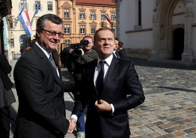 AB Konseyi Başkanı Tusk Hırvatistan'da