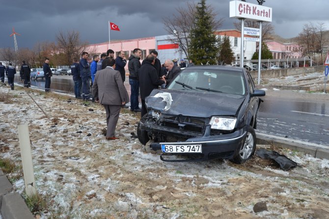 Aksaray'da zincirleme trafik kazası: 4 yaralı