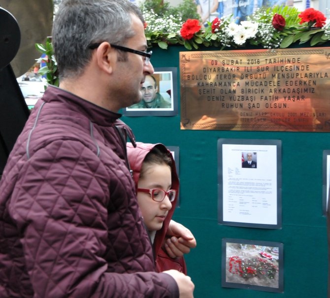 Şehit yüzbaşı arkadaşları tarafından anıldı