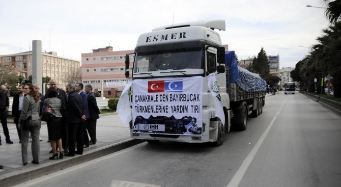 Çanakkale'den Bayırbucak Türkmenlerine yardım