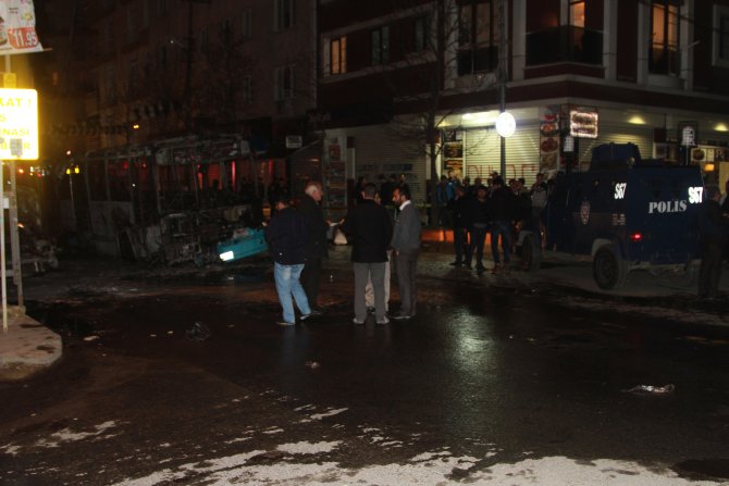 Halk otobüsüne molotofkokteylli saldırı