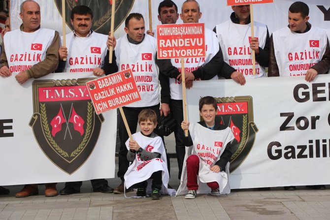 Terörle mücadelede yaralananların "gazilik unvanı" talebi