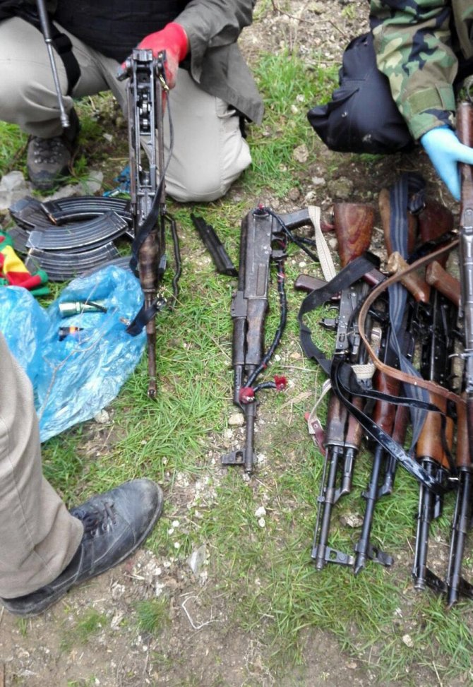 Mardin'de silah ve mühimmat bulundu