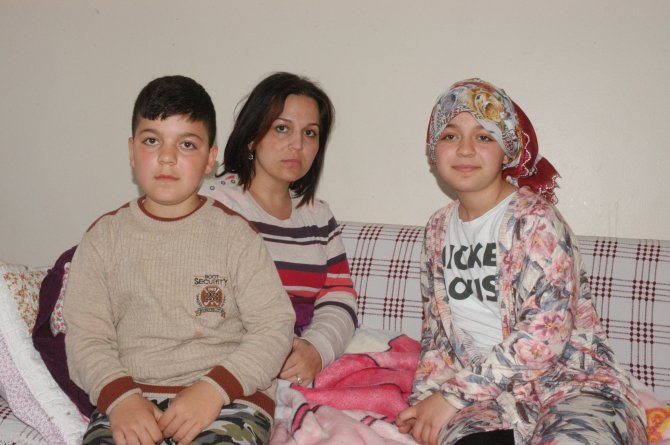 Şiddet mağduru kadın hayata çocuklarıyla tutunuyor