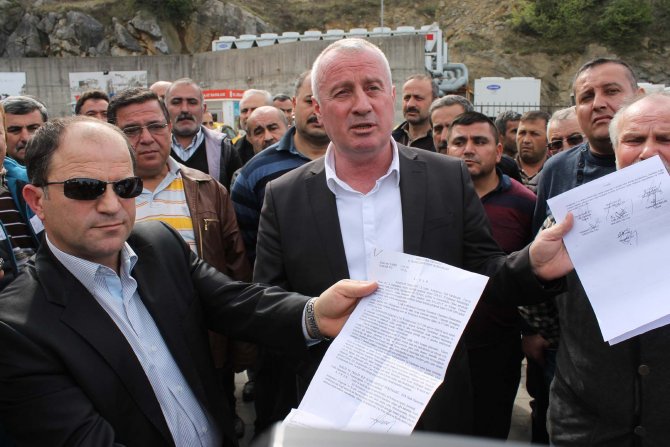 Zonguldak'ta taksicilerden eylem