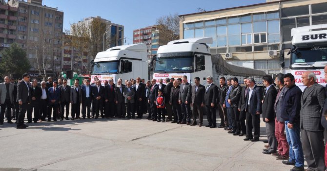 Adıyaman'dan Diyarbakır'a "kardeşlik kervanı"