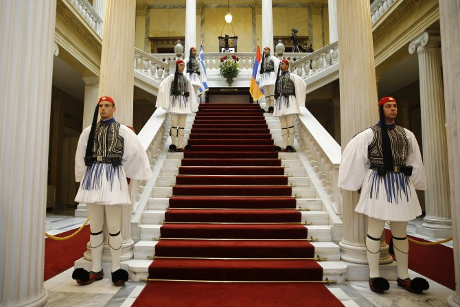 Ermenistan Cumhurbaşkanı Sarkisyan Yunanistan'da