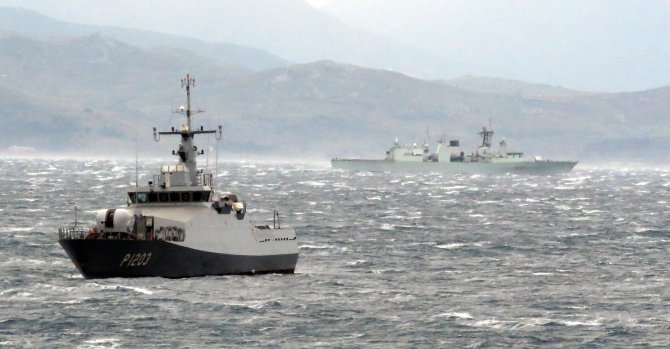 Kanada gemisi Ege Denizi'nde görevde