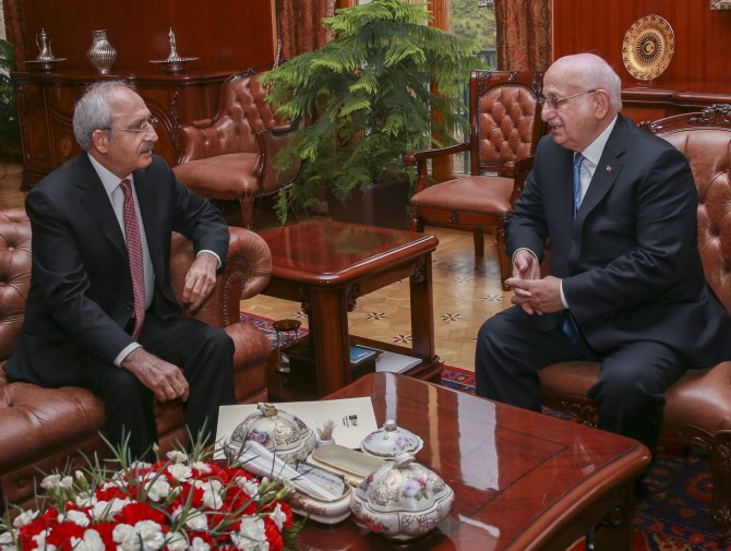TBMM Başkanı Kahraman, Kılıçdaroğlu'nu kabul etti