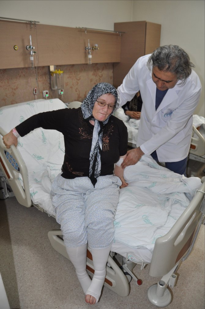 Felçli kadın 5 yıl sonra tekrar adım attı