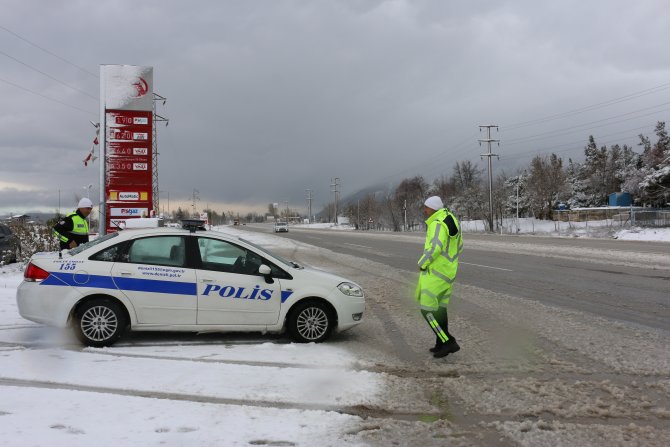 Denizli'de kar yağışı