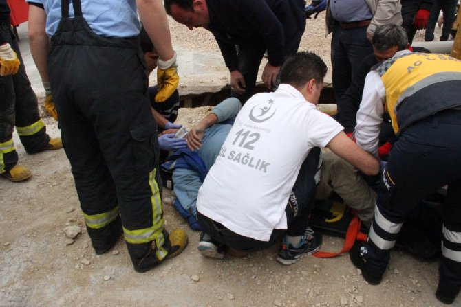 Konya'da göçük: 1 yaralı