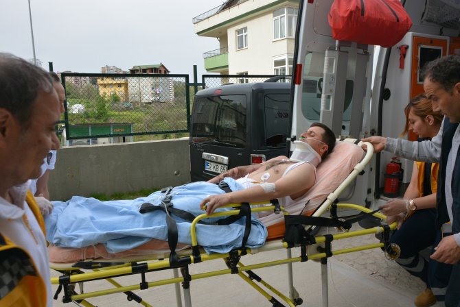 Elektrik akımına kapılan işçi ağır yaralandı