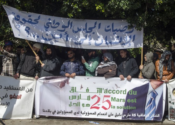 Fas'ta tutuklu yakınları gösteri düzenledi