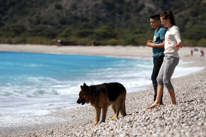 Fethiye'de deniz ve paraşüt keyfi