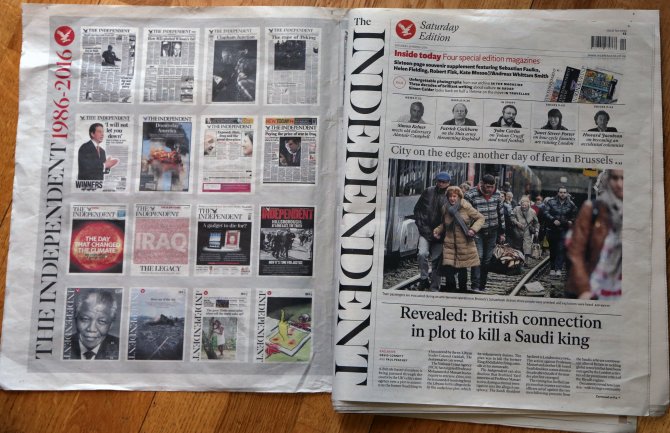 The Independent son kez basıldı