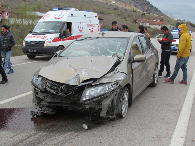 Tokat'ta trafik kazası: 3 yaralı
