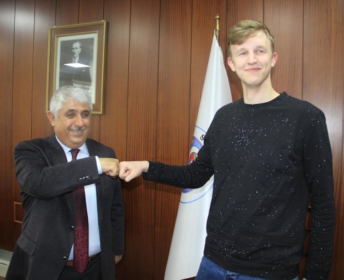 Erasmus öğrencilerinden Başkan Şimşek'e ziyaret