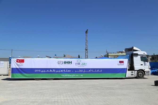 Suriye'ye 750 ton un yardımı