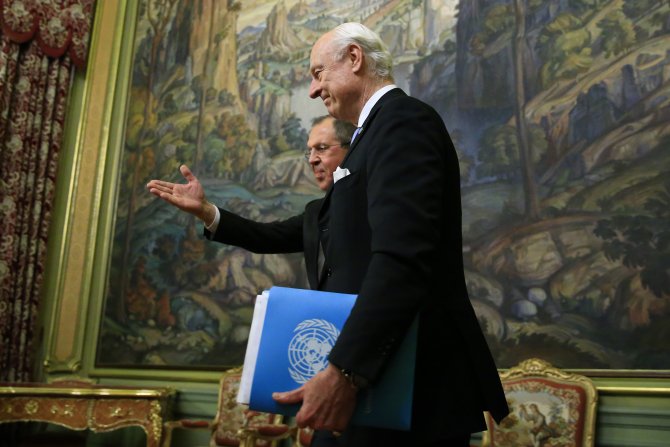 BM Suriye Özel Temsilcisi de Mistura Moskova'da