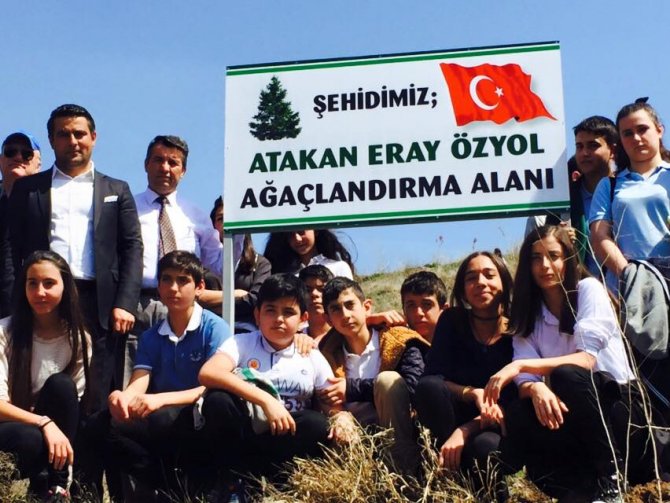 Gölbaşı'nda 500 fidan dikildi