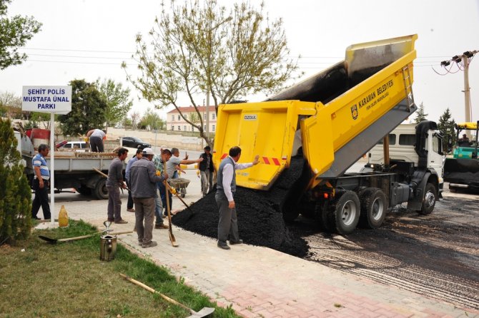 Karaman'da asfalt çalışmaları