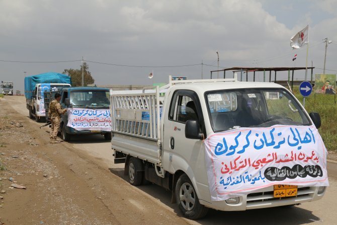 ITC, Türkmen güçlerine gıda yardımında bulundu