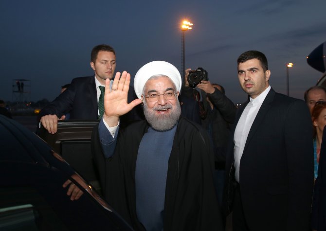 İran Cumhurbaşkanı Ruhani, İstanbul'a geldi