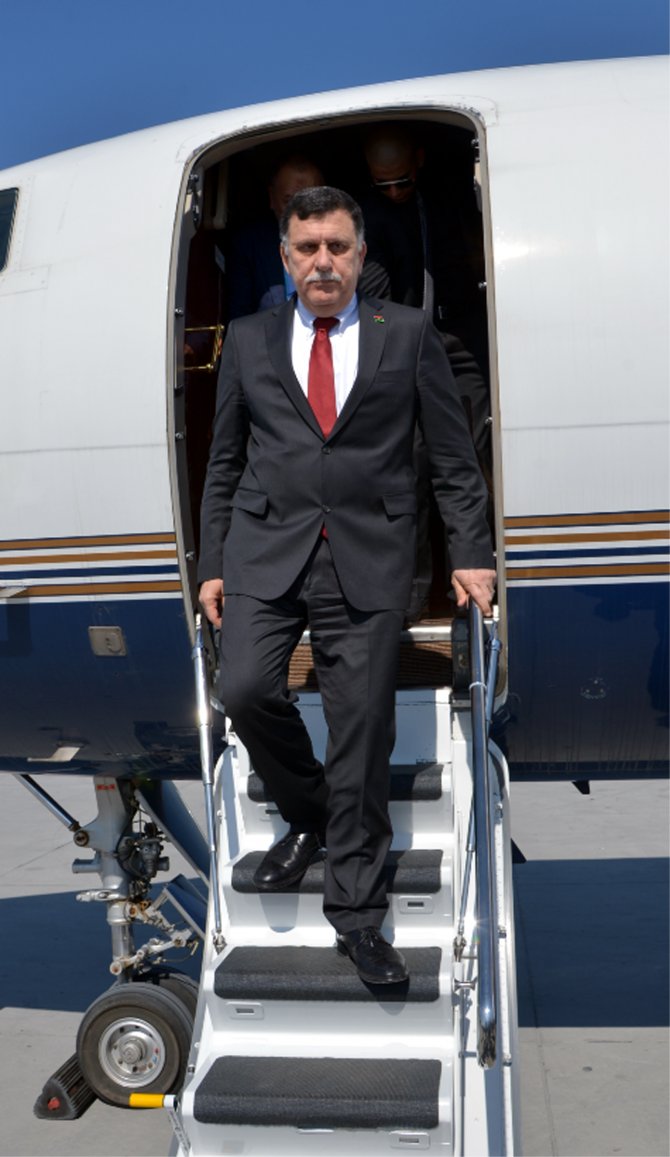 Libya Ulusal Mutabakat Hükümeti Başkanı Sirac, İstanbul'a geldi