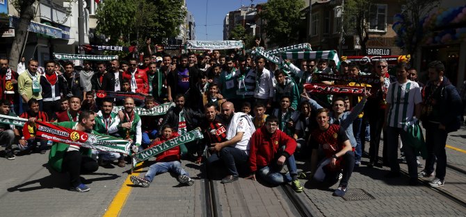 Eskişehir'de taraftarlar yürüdü