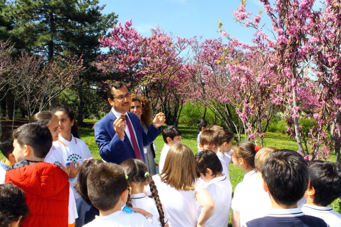 TBMM Parkı'ndaki biyolojik çeşitlilik öğrencilere tanıtılıyor