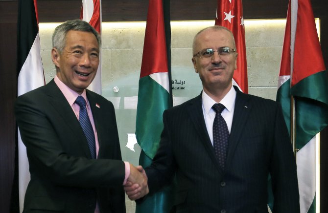 Singapur Başbakanı Filistin'de