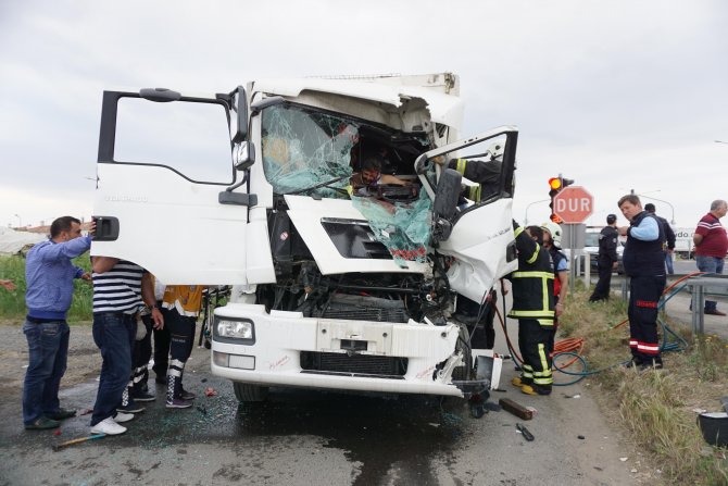 Tekirdağ'da trafik kazası: 1 yaralı