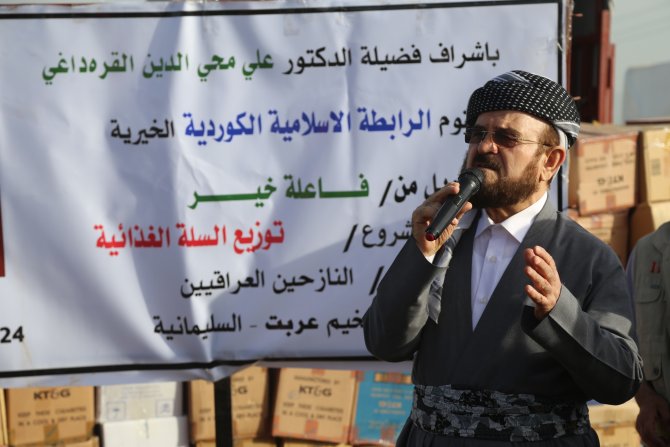 Dünya Müslüman Alimler Birliği'nin Irak'taki insani yardımı