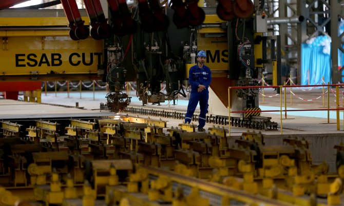 Amfibi hücum gemisi Anadolu'nun inşa başlangıç töreni