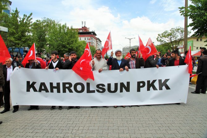 Muş'ta teröre lanet yürüyüşü