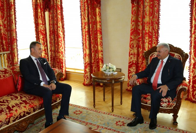 Başbakan Yıldırım, Beşiktaş Kulübü Başkanı Orman'ı kabul etti