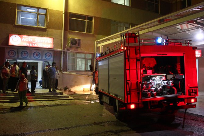 Kırklareli Devlet Hastanesindeki yangın