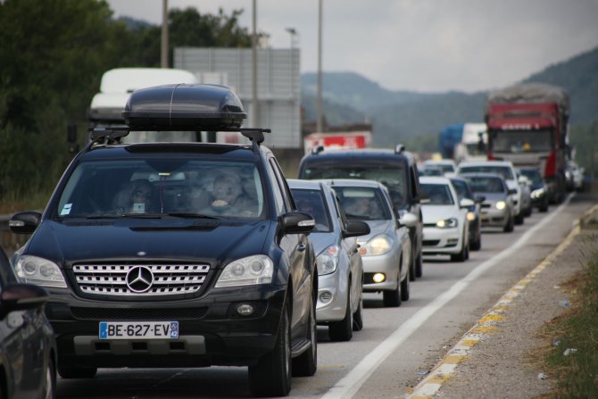 Bolu Dağı'nda araç yoğunluğu