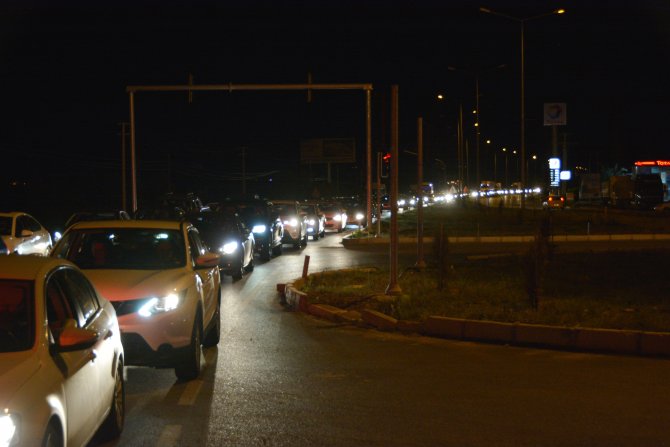 Edremit Körfezinde araç yoğunluğu