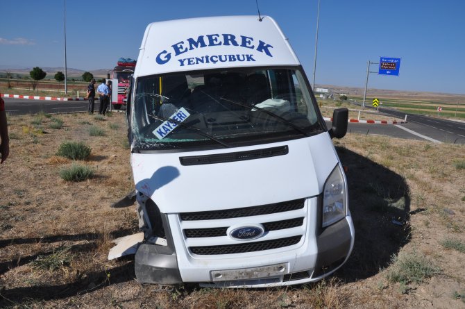 Kayseri’de trafik kazası: 5 yaralı
