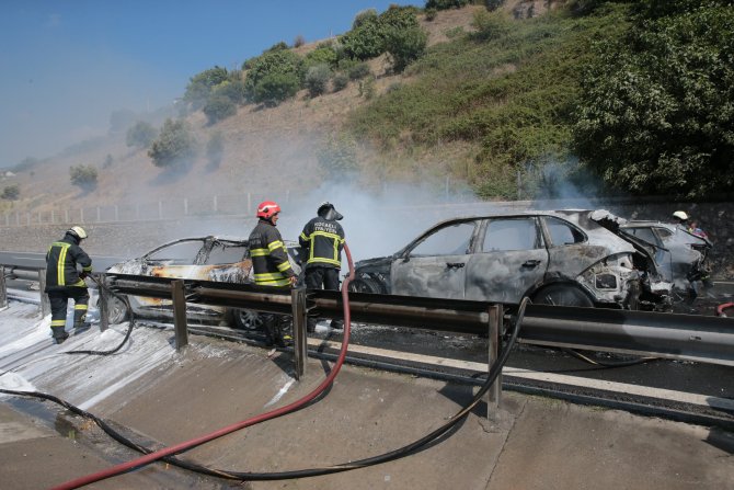 GÜNCELLEME - TEM'de zincirleme trafik kazası