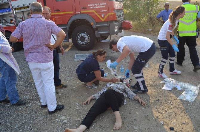 Kaza anı araç kamerasında