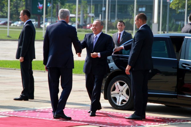 Kazakistan Cumhurbaşkanı Nazarbayev Sırbistan'da